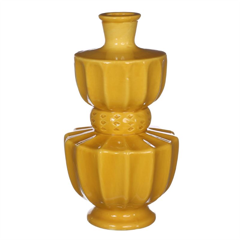 Bellagio vase D.11 h.20 cm mustard