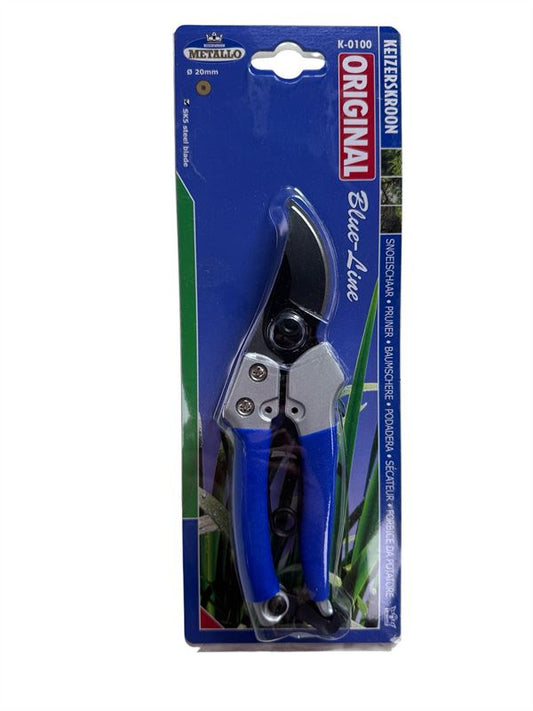Snoeischaar 18cm.klein blauw/grs