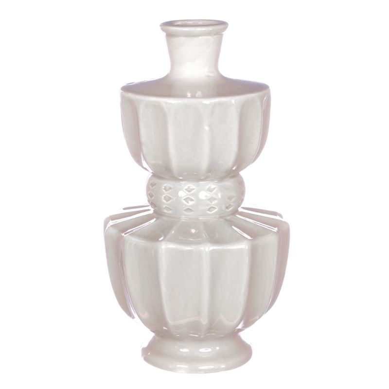 Bellagio vase D.11 h.20 cm creme