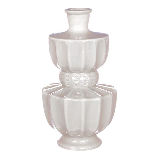 Bellagio vase D.11 h.20 cm creme