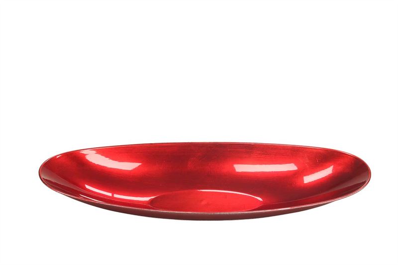 Bowl kunststof ovaal d.40x17cm rood