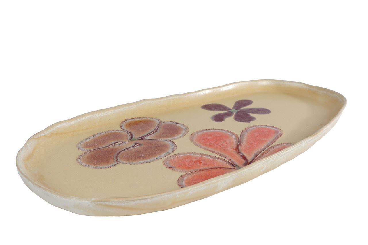 Dienblad Margje L beige 37,5x18,5x2