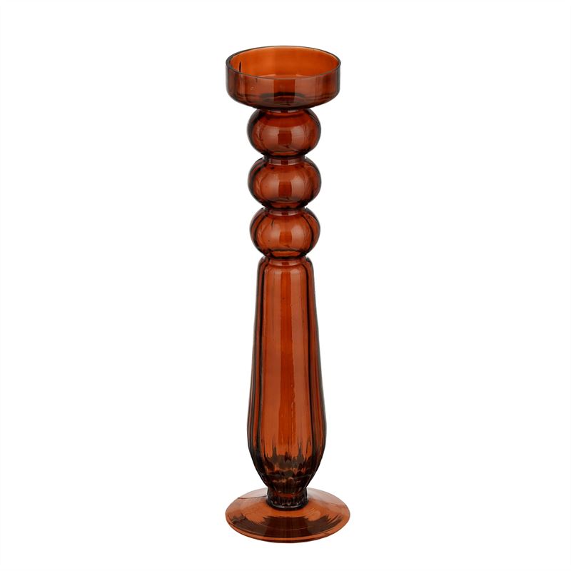 Rivka kandelaar d.bruin h38xd10cm