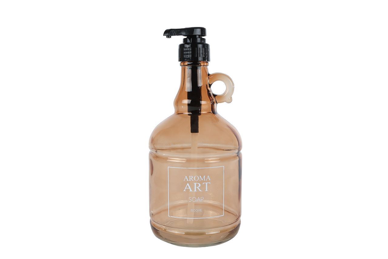 Zeeppomp 1500ml br. glas 12x12x24cm