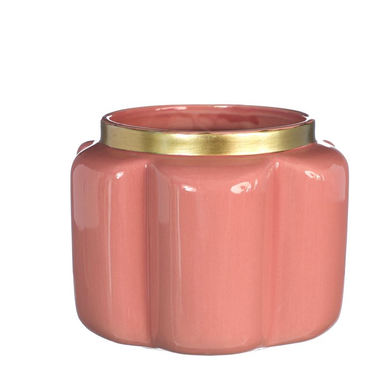 Pouff pot D.15,8 h.12 cm terra pink