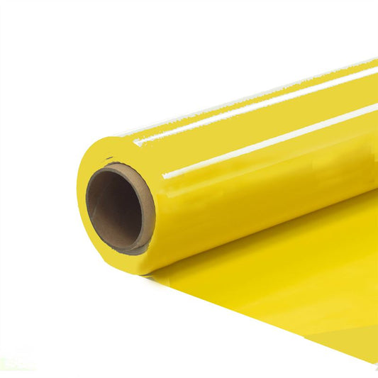 Folie geel pp35 mat/gl 60cm 50m.