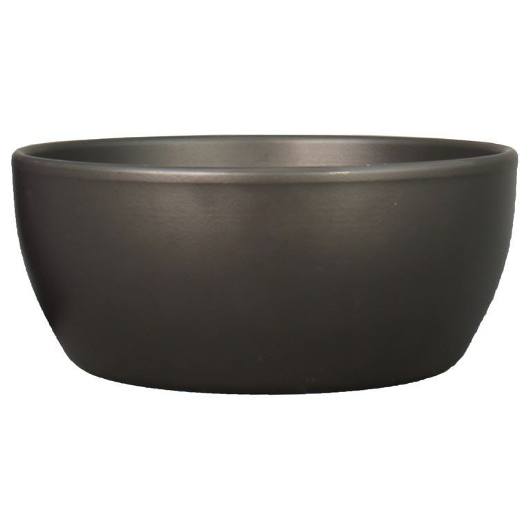 Schaal Boule d22.5 h9.5cm antraciet