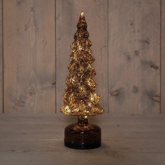 KERSTBOOM DR BAT 11X11X33CM BRUIN