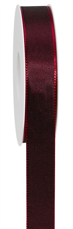 Taftband 15 mm bordeaux 50m.