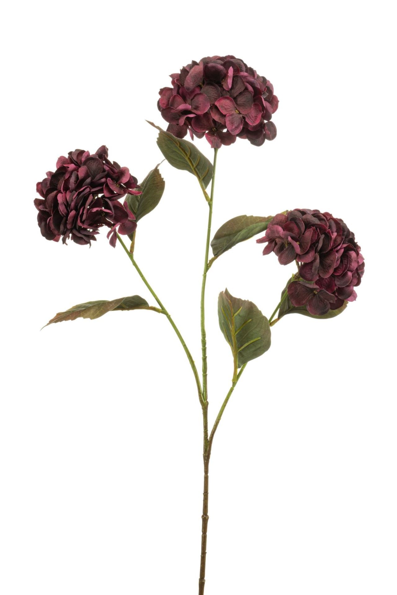Hydrangea spray burgundy 77cm