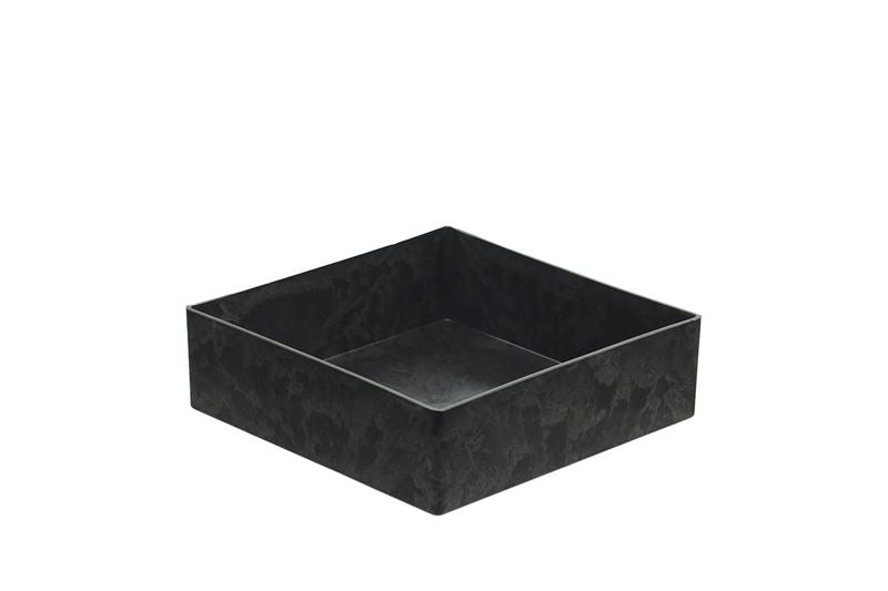 Schaal vierk. 20x20x6cm. Grijs