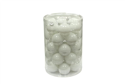 Kerstbal glas 57mm pearl wit 30/kok