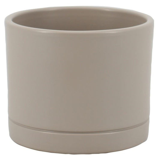Pot Lynn d17.5 h14.5cm taupe mat