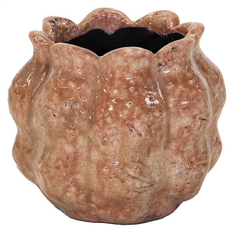 Julliet Bulb Pot Orange D20H16