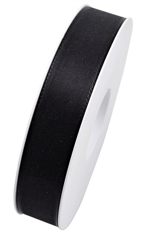 Lint Basicrol 25mm x 50 meter zwart