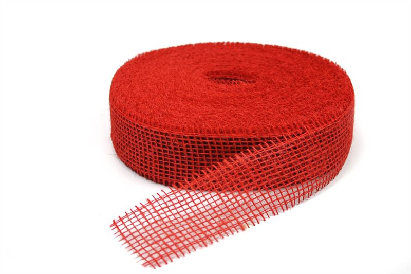Jute op rol 5cmx40m rood ( 3500 )