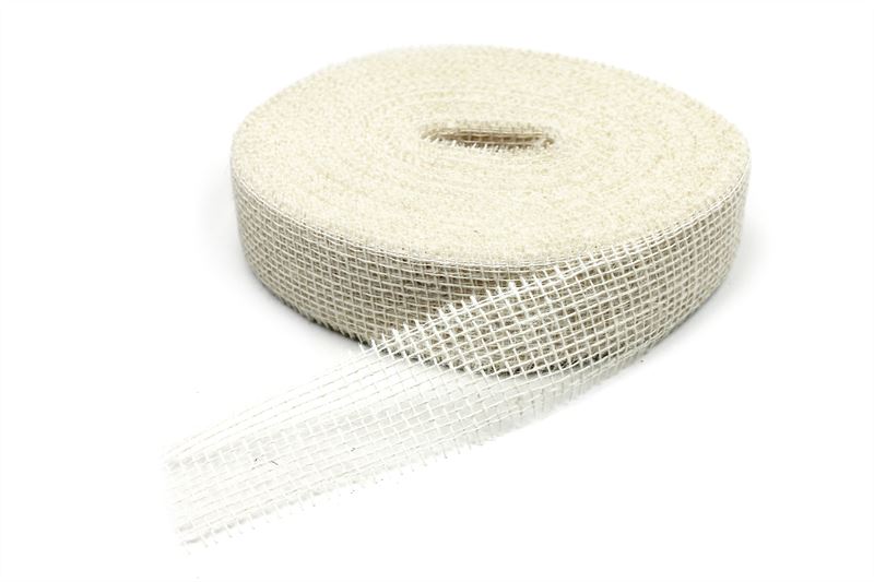 Jute op rol 5cmx40m wit ( 0120 / 40