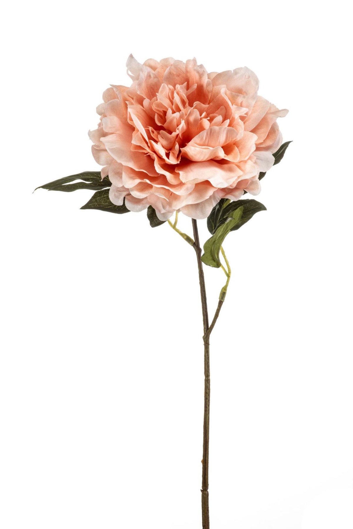 Peony spray peach 57cm