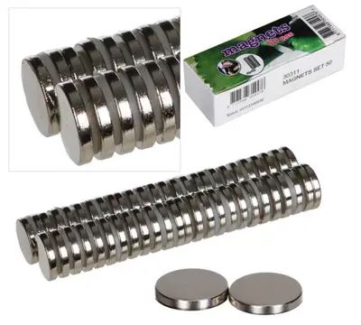 Magnet dia12 x 2mm set 50 stuks
