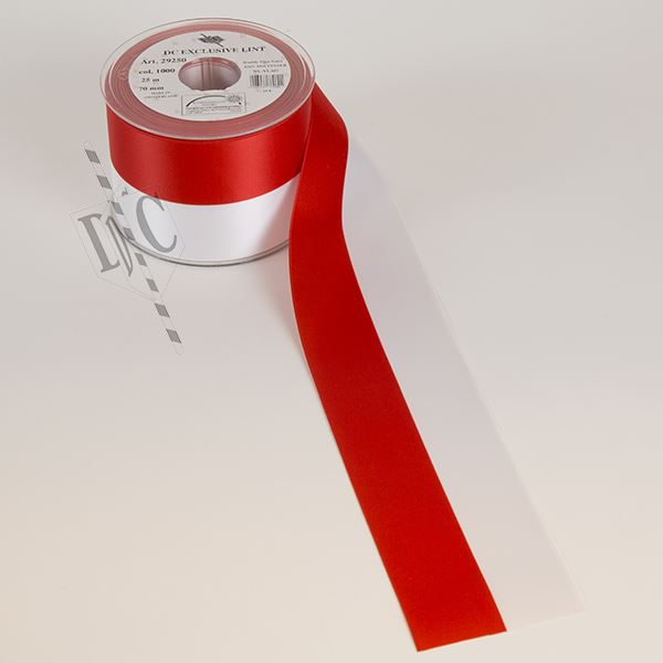 DC lint rood-wit(711)70mm/25m.