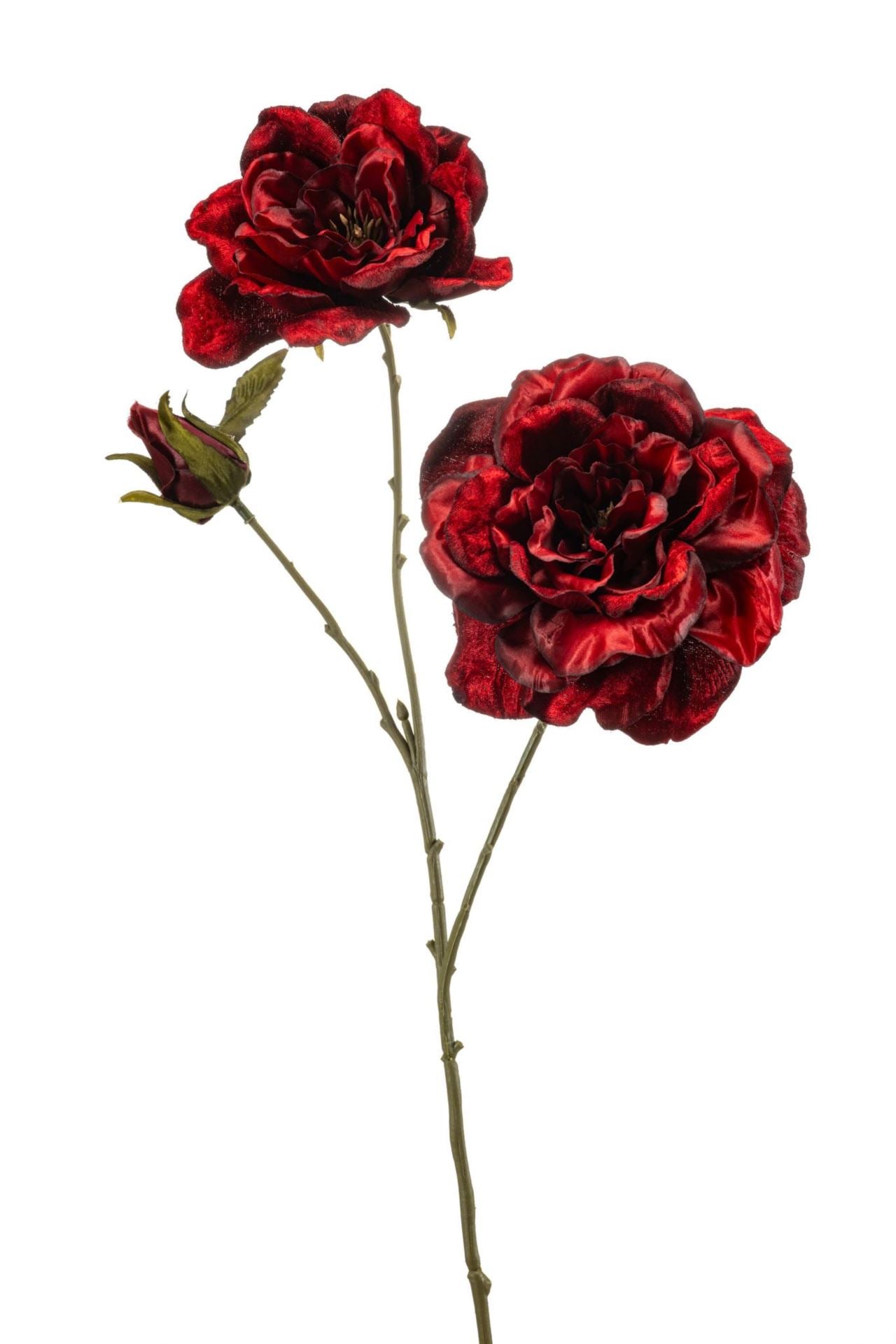 Rose spray red 70cm