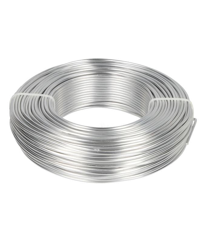 Aluminiumdraad 2mm/60mtr, zilver