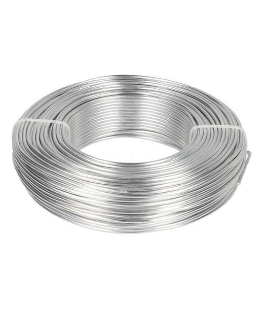Aluminiumdraad 2mm/60mtr, zilver