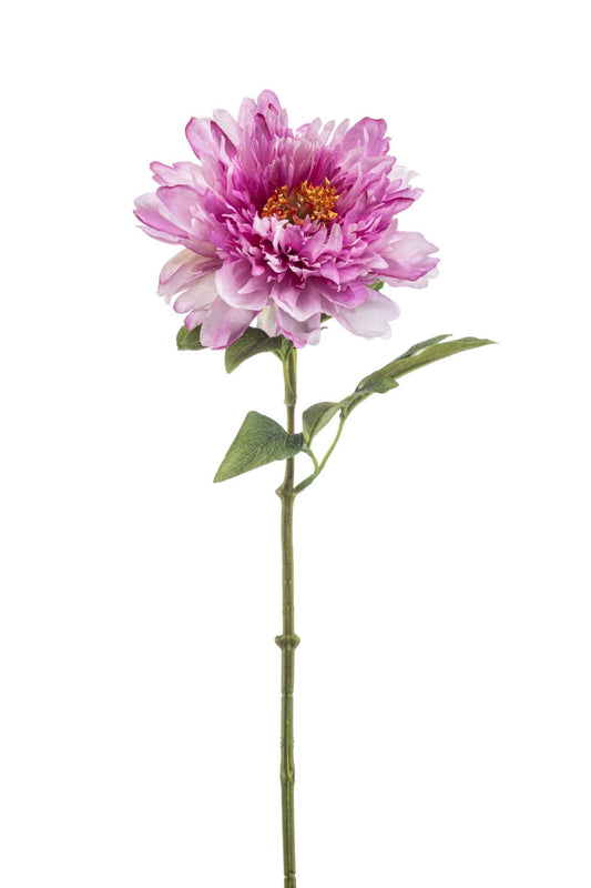 Peony spray lt purple 58cm