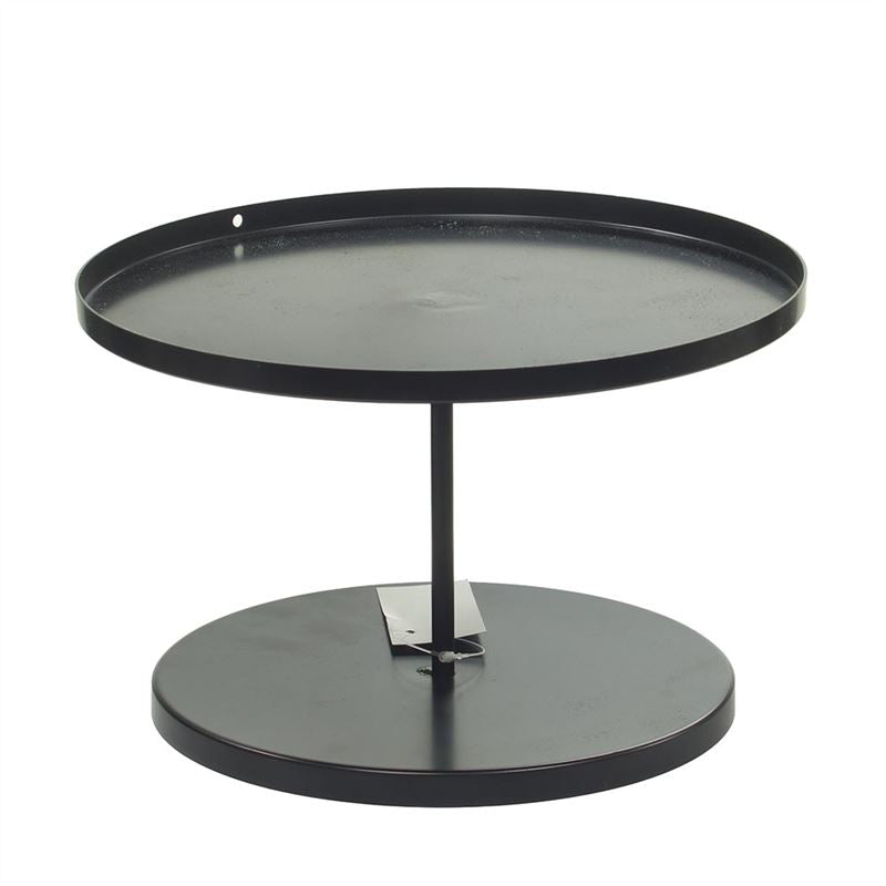 Tray metaal rond groot D.21 H.14cm