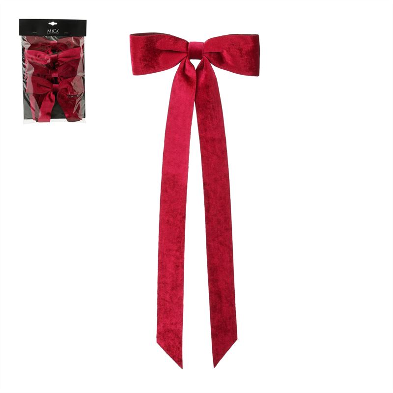 Strik d.rood 4 stuks l2xb19xh48cm