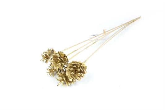 Blue pine cones o/st. goud