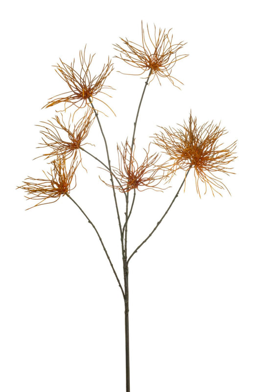 Anemone seed spray orange 110cm