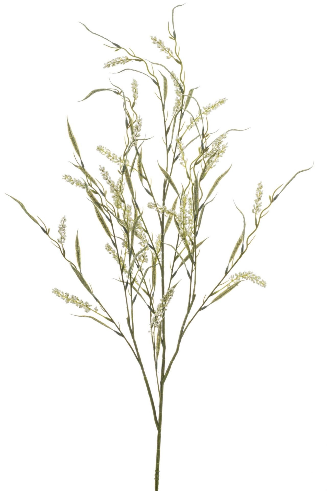 Grass flower spray white 110cm