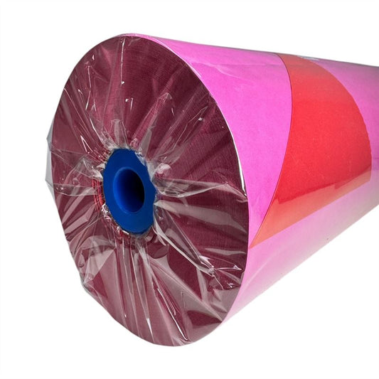 Wit kraft   70 grs 50 cm hard roze/