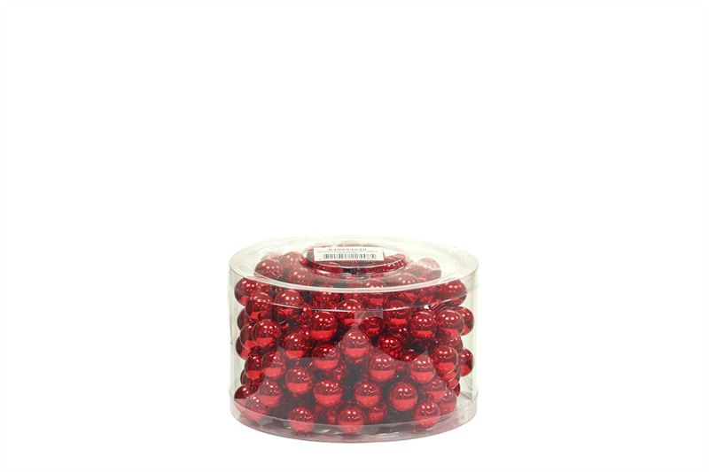 Glasbal 30mm rood glans. op dr.72st