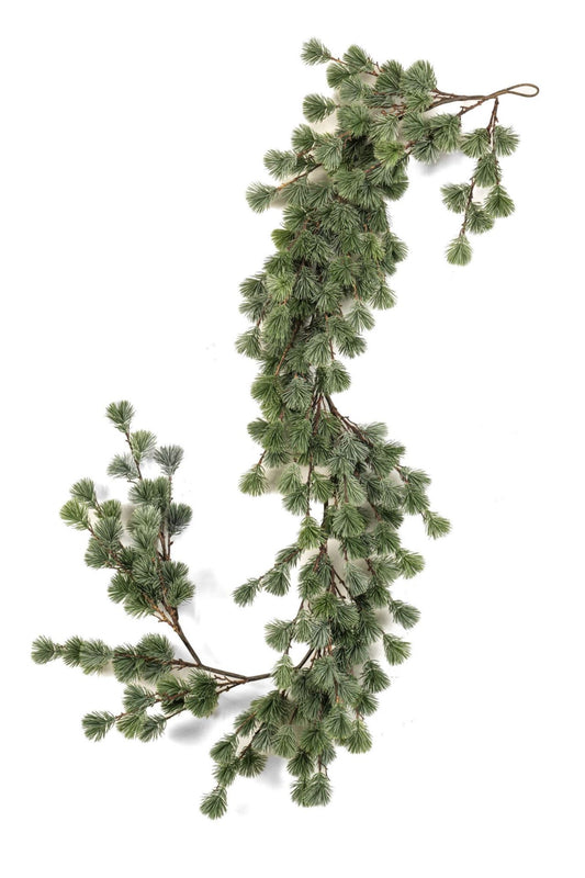 Cedar pine garland green/grey 180cm