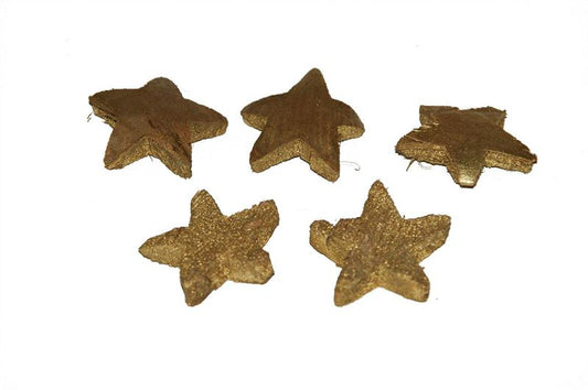 Kokosnoot sterren 5 cm goud100 st
