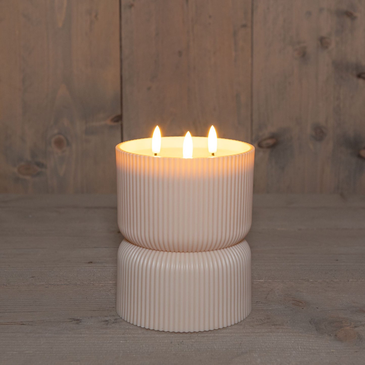 Buitenkaars led 3D D.13H18cm. Zand