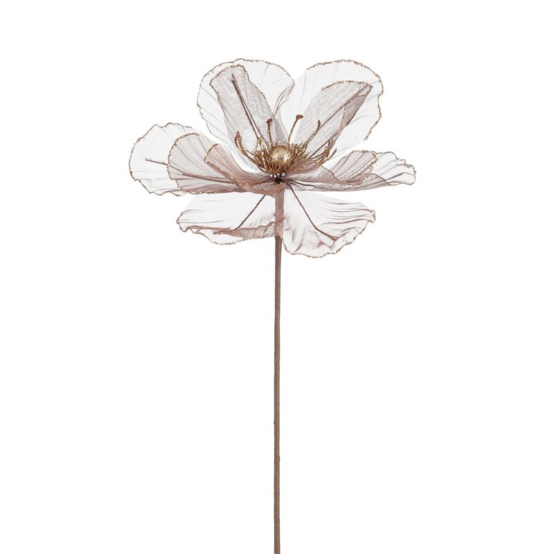 Bloem tak bruin glitter l45cm