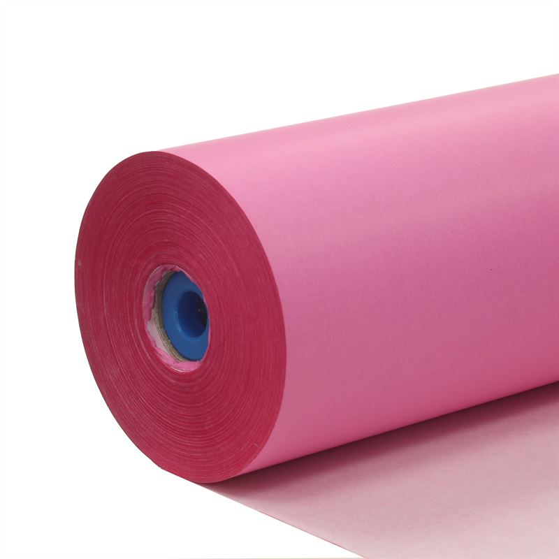 Wit kraft 50 grs 50 cm donkerroze