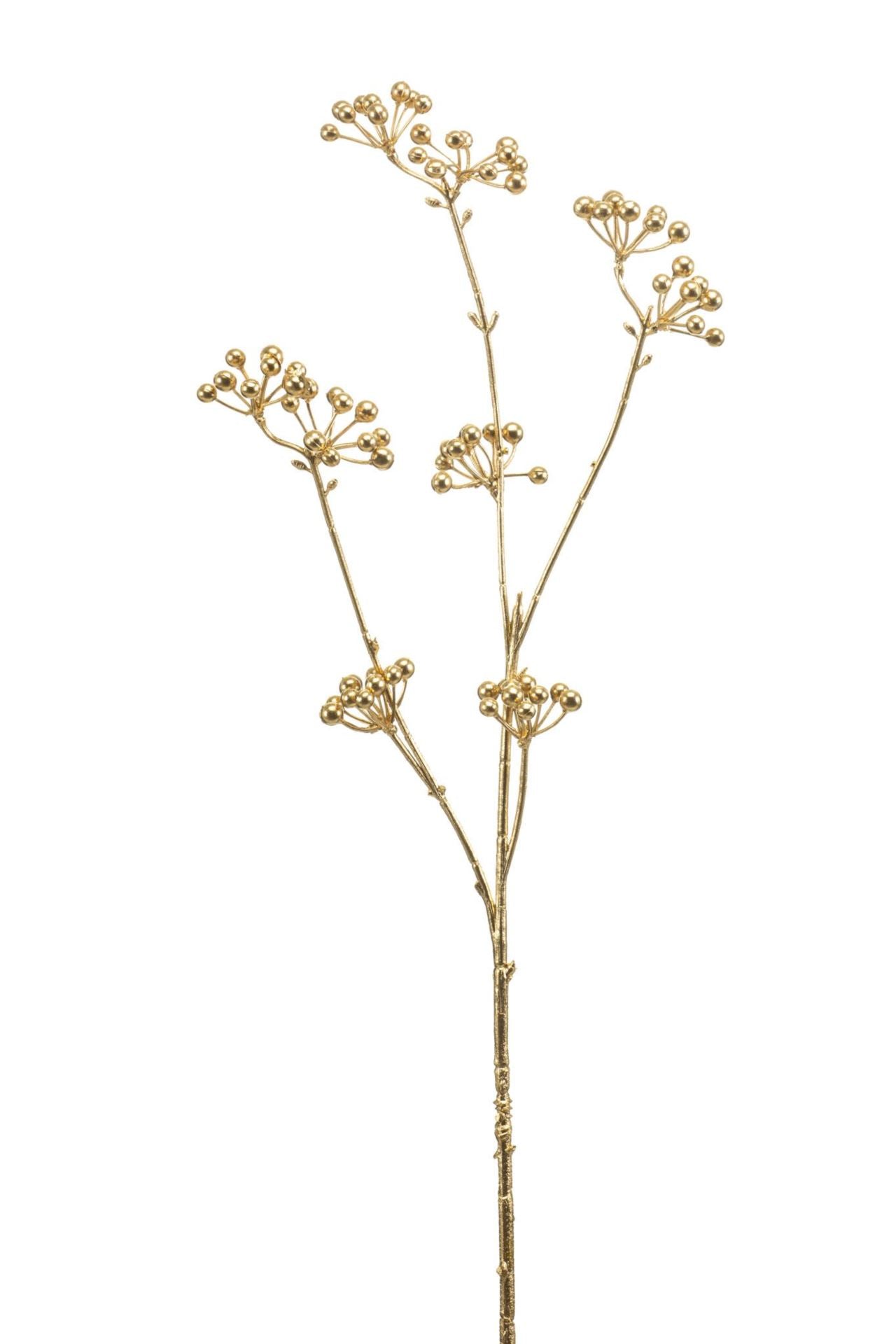 Berry spray gold 76cm