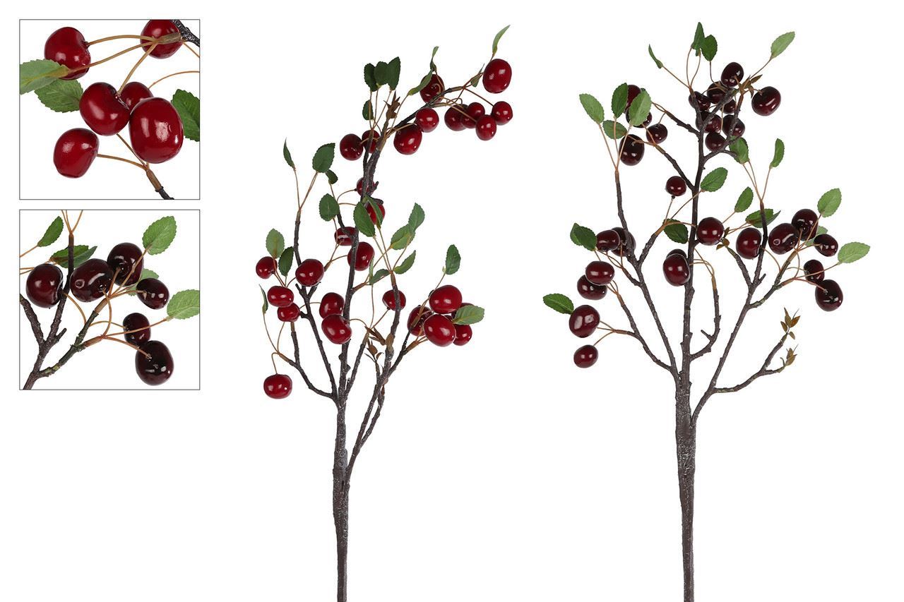 Kunsttak L rood/zwart 10x10x96cm