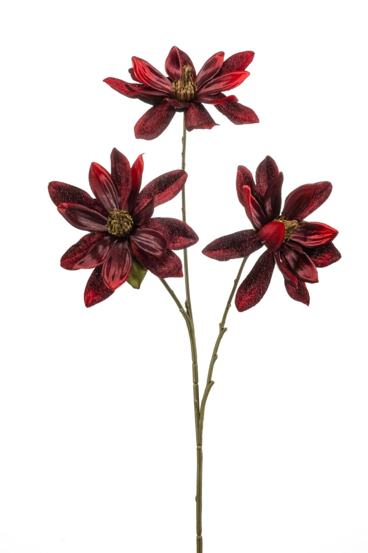 Magnolia spray red 70cm