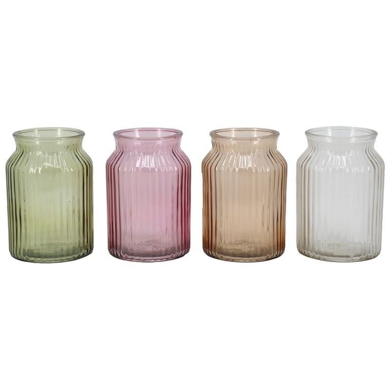 Glas Bob d9.5/11.5 h17cm 4ass