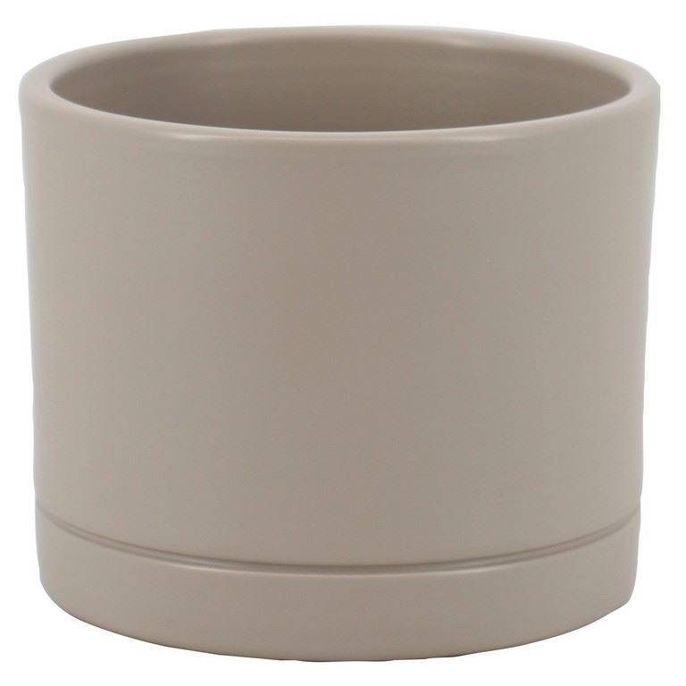 Pot Lynn d23 h22cm taupe mat es/21