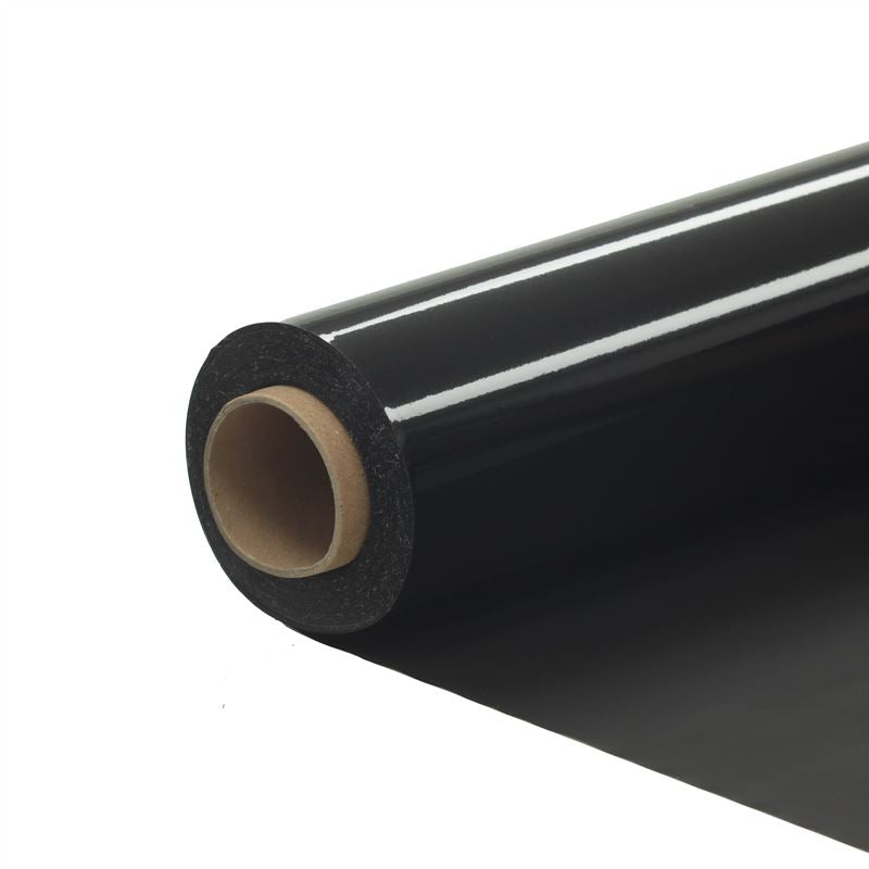 Folie zwart pp35 mat/gl 60cm 50m.