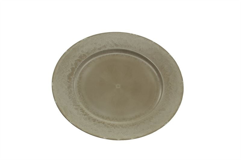 Bord kunststof D.33cm. Cream