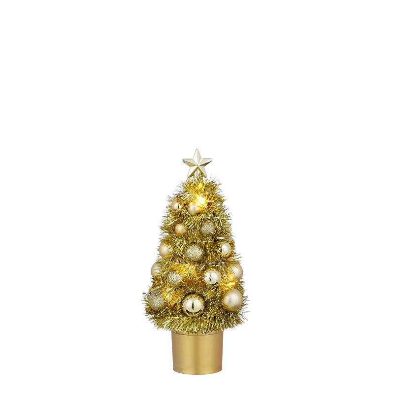 Kerstboom goud 10L BO h20,5xd10cm