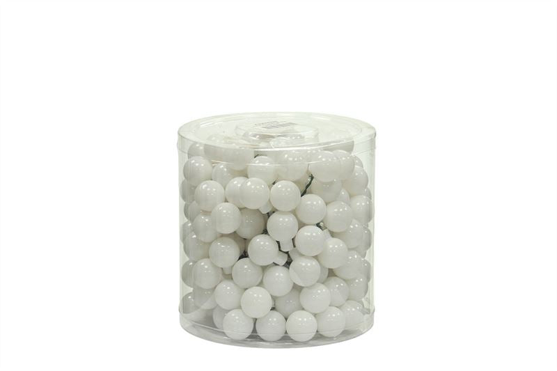 Glasbal 25mm pearl wit. op dr.144st