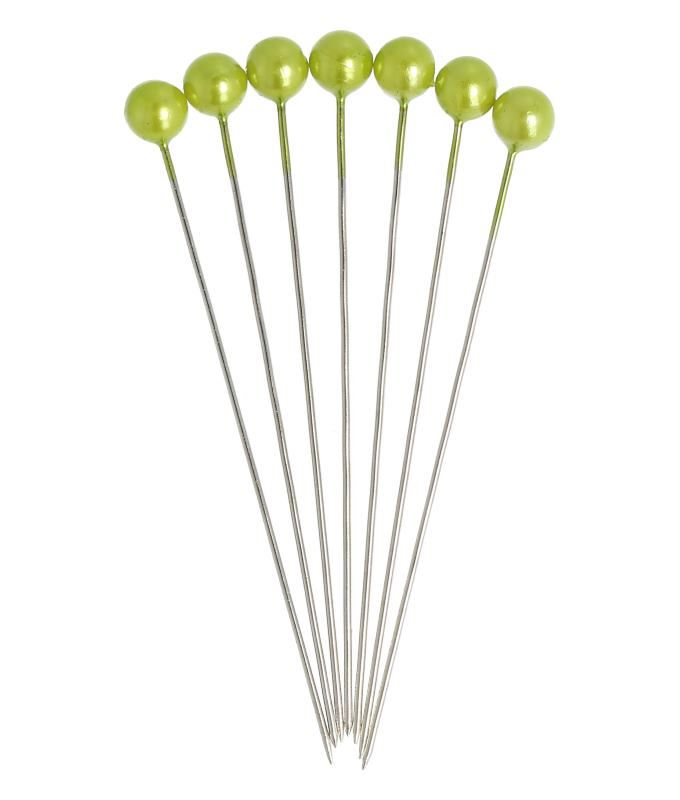 Pushpin 6mm. appelgroen 100 st.